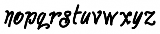 TurvyTopsy Regular Font LOWERCASE