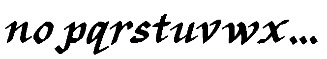 Tuesday Display Classic Italic Font LOWERCASE