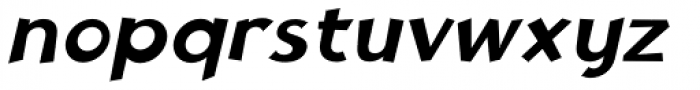 Tufuli Medium Oblique Font LOWERCASE