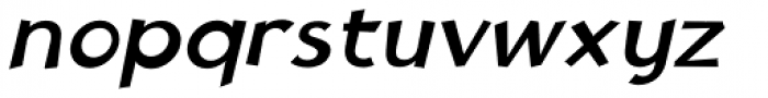 Tufuli Regular Oblique Font LOWERCASE