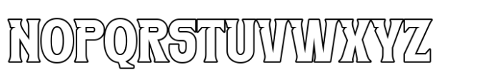 Tuiven Outline Font UPPERCASE