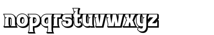 Tuiven Shadow Font LOWERCASE