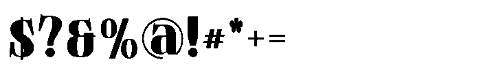 Tulivine Black Font OTHER CHARS