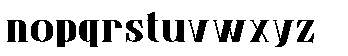 Tulivine Black Font LOWERCASE