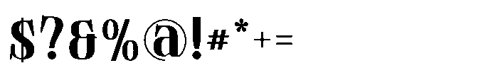 Tulivine Bold Font OTHER CHARS