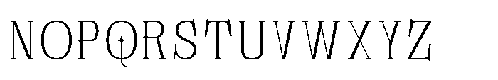 Tulivine Extra Light Font UPPERCASE