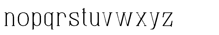 Tulivine Extra Light Font LOWERCASE