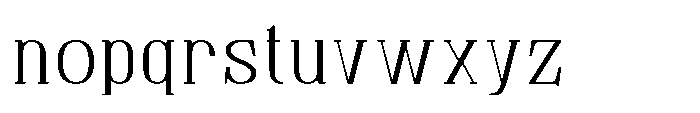 Tulivine Light Font LOWERCASE