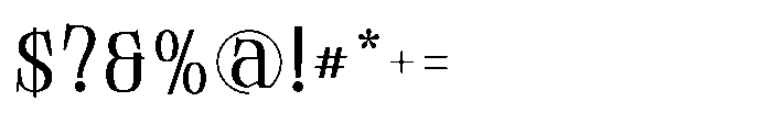 Tulivine Regular Font OTHER CHARS