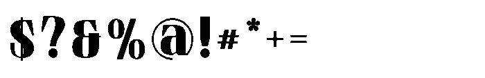Tulivine Sans Black Font OTHER CHARS