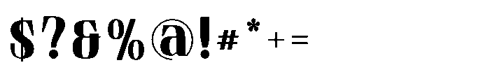 Tulivine Sans Extra Bold Font OTHER CHARS