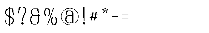 Tulivine Sans Extra Light Font OTHER CHARS