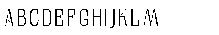 Tulivine Sans Extra Light Font UPPERCASE
