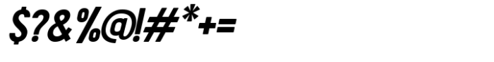 Tumbasan Oblique Font OTHER CHARS