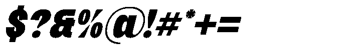 Tumbler Karma Italic Font OTHER CHARS