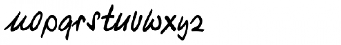 Turandot Handwriting Font LOWERCASE