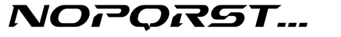 Turbo Driver Italic Font UPPERCASE