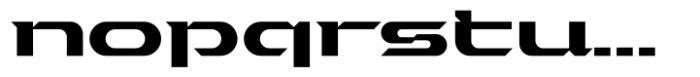 Turbo Driver Regular Font LOWERCASE