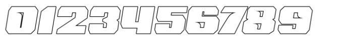 Turbo Lancer Outline Font OTHER CHARS