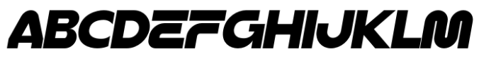 Turbocharged Italic Font UPPERCASE