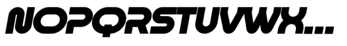 Turbocharged Italic Font UPPERCASE