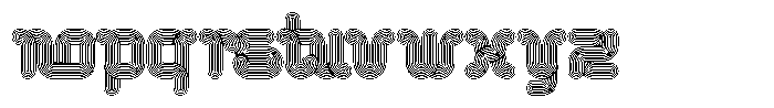 Turboline Regular Font LOWERCASE