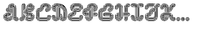 Turboline Top Font UPPERCASE