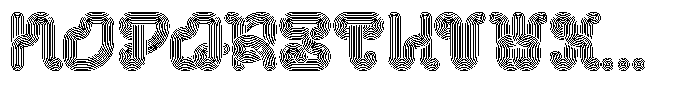 Turboline Top Font UPPERCASE