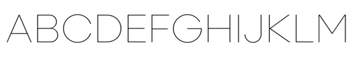 Turis Thin Font UPPERCASE