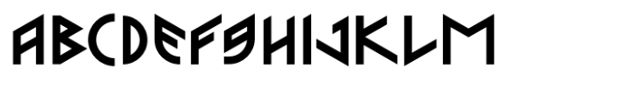 Turk Runic Font UPPERCASE