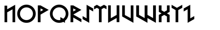 Turk Runic Font LOWERCASE