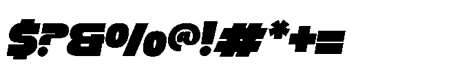 Turkin Display Bold Italic Font OTHER CHARS