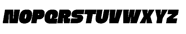 Turkin Display Bold Italic Font UPPERCASE