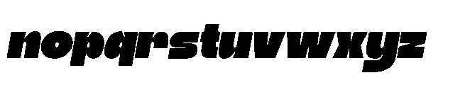 Turkin Display Bold Italic Font LOWERCASE