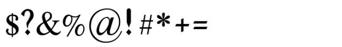 Turmus MF Regular Std Font OTHER CHARS