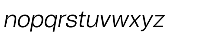 Turnkey Light Italic Font LOWERCASE