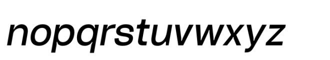 Turnkey Medium Italic Font LOWERCASE