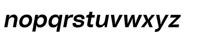 Turnkey Semi Bold Italic Font LOWERCASE