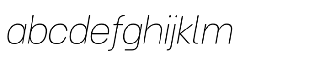Turnkey Soft Thin Italic Font LOWERCASE