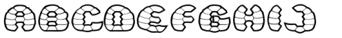 Turtle Outline Font LOWERCASE