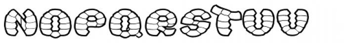 Turtle Outline Font LOWERCASE
