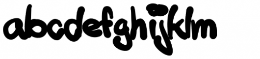 Tusch Touch 1 Font LOWERCASE