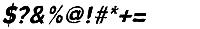 Tushi Italic Font OTHER CHARS