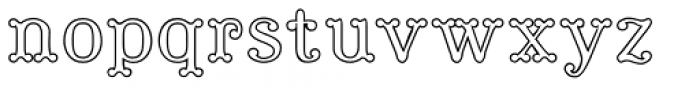 Tuskcandy Inline Middle Font LOWERCASE