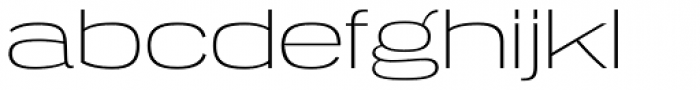 Tussilago ExtraLight Font LOWERCASE