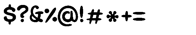 Tuto Regular Font OTHER CHARS