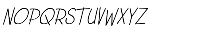 Tuwaga Light Italic Font UPPERCASE