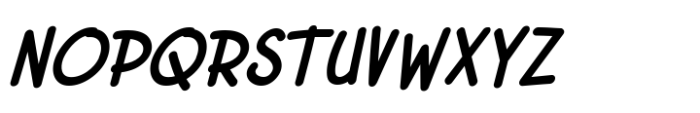 Tuwaga Semi Bold Italic Font UPPERCASE