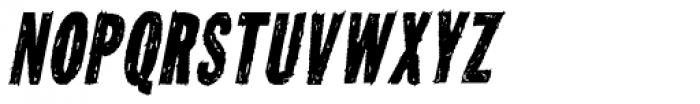 Tuzonie Condensed Italic Font UPPERCASE