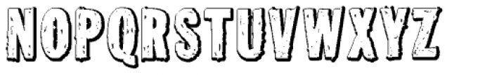 Tuzonie Negative Font UPPERCASE